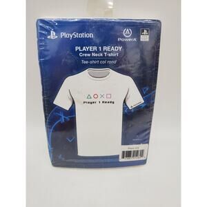 Playstation 4 Player 1 Ready Crew Neck T-Shirt Large